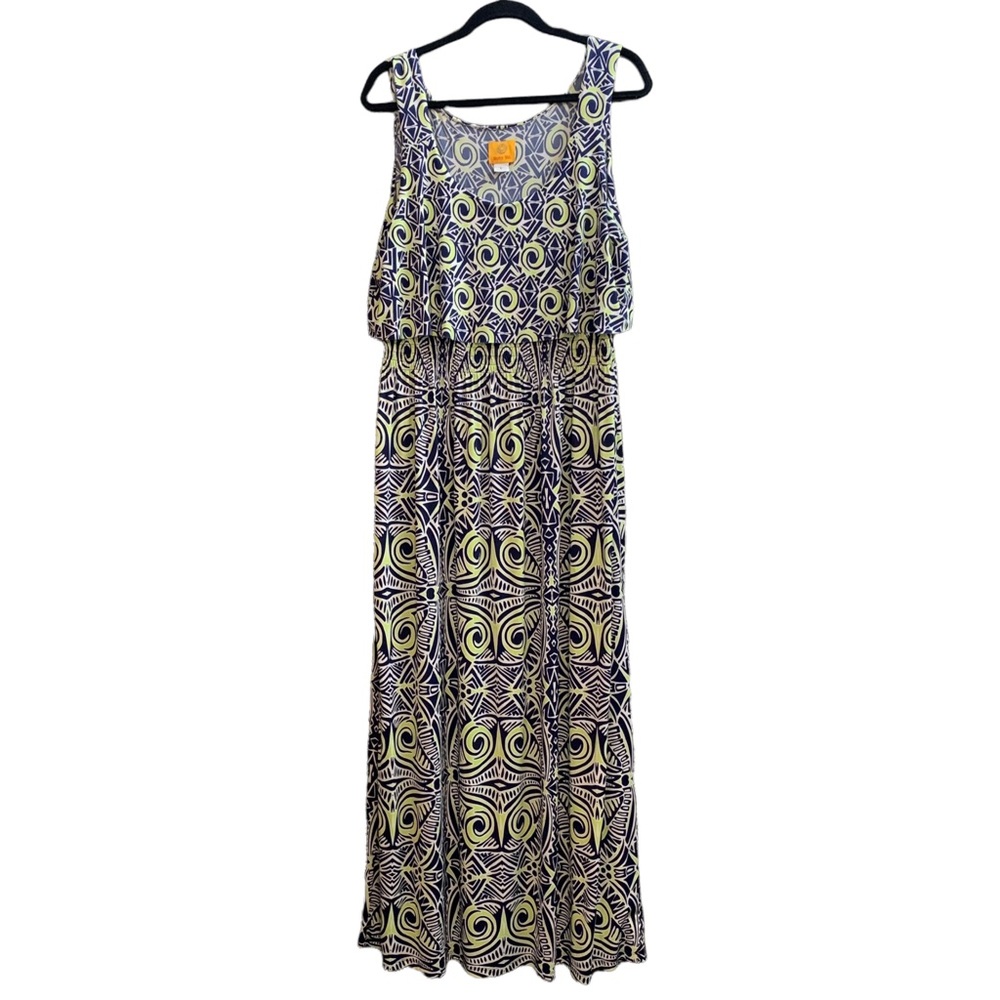 Ruby Rd geometrical print maxi sundress Size L